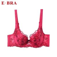 安莉芳旗下E-BRA女士性感蕾丝刺绣内衣薄款大胸文胸KB0797