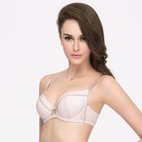 安莉芳蕾丝性感内衣女有钢圈厚杯小胸聚拢文胸EBW0001