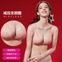 【无钢圈】安莉芳集团性感蕾丝内衣无钢圈聚拢文胸罩