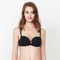 【呼吸杯】安莉芳集团女士蕾丝边光面无痕小胸聚拢内衣文胸