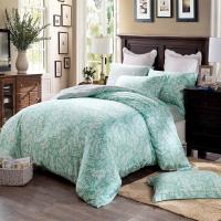 维科家纺天丝四件套1.5m床品套件1.8m床单被套家纺套件 苍翠欲滴