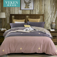 全棉磨毛四件套粉色纯棉加厚冬季公主风蓝色床单波点四件套1.8m床