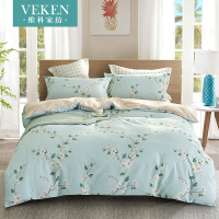 维科家纺床上四件套全棉纯棉田园风网红款1.8m床单被套床上用品