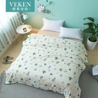 单层纱全棉空调被夏凉被100%纯棉花夏被双人夏天薄棉春秋被子