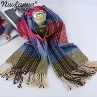 诺凡纳女士披肩围巾格子保暖100hz