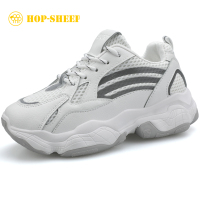 狄恩纪网红超火老爹鞋女2019春夏时尚韩版百搭透气厚底休闲运动鞋潮