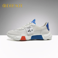 狄恩纪男鞋夏季新款休闲运动欧美ins风男士真皮舒适透气鞋子