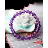 一生一石聪慧之石天然正品水晶手链手串简约个性紫水晶手链女