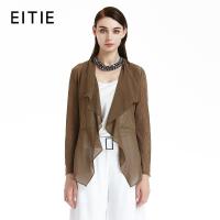 EITIE爱特爱商场同款秋季新款雪纺外套宽松薄款短上衣女披肩