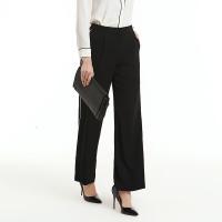 EITIE爱特爱女装2018春季新款直筒长裤裤子女简约百搭休闲裤