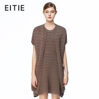 EITIE爱特爱商场同款秋季新款欧美时尚宽松纯色系带针织开衫