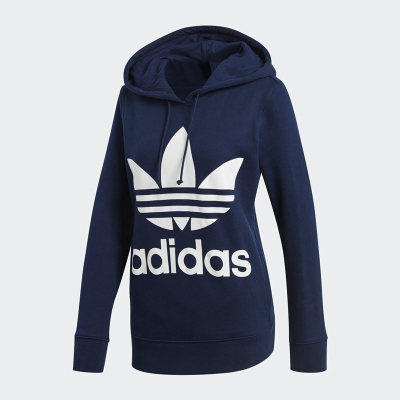 Adidas阿迪达斯三叶草2018TREFOILHOODIE春季女装卫衣CE2410