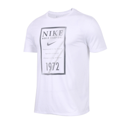 NIKE(耐克)2018AS M NK DRY TEE GOLD BANNER夏季男子短袖针织衫913524-100