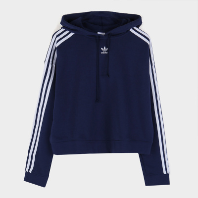 Adidas 三叶草女子CROPPED HOODIE卫衣DX2160