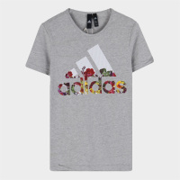 Adidas 阿迪达斯女子BOS Flower Tee短袖DV2996