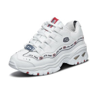 Skechers 斯凯奇 女鞋D'LITES厚底增高熊猫鞋老爹鞋 13408/WNVR