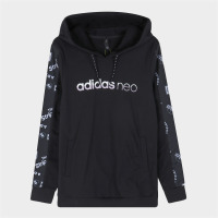 Adidas阿迪达斯NEO 女上衣运动服休闲透气连帽卫衣FK6928