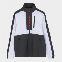 Adidas阿迪达斯NEO 男外套跑步运动服宽松上衣连帽防风服FK9944