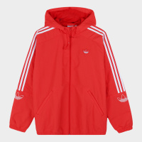 Adidas阿迪达斯 三叶草 男外套跑步运动服宽松上衣连帽防风服FL1773