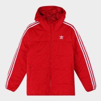 Adidas 三叶草 男外套运动服棉袄时尚休闲保暖连帽棉服ED5831