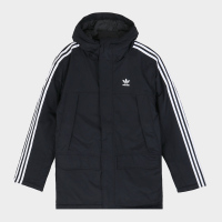 Adidas 三叶草 男外套运动服棉袄时尚休闲保暖连帽棉服ED5834