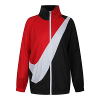 Nike耐克 女外套 撞色大钩子休闲舒适防风运动跑步训练连帽夹克外套BV3686-010