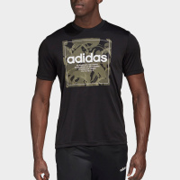 Adidas阿迪达斯男子圆领短袖户外运动透气跑步T恤