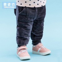 婴姿坊童装男童夹棉休闲裤冬韩版冬装儿童裤子灯芯绒外裤
