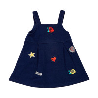 婴姿坊女童连衣裙春装小女孩背带裙长袖春季公主裙儿童超洋气裙子