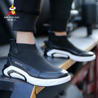 稻草人 休闲男鞋新款男士韩版潮流运动懒人鞋鞋子