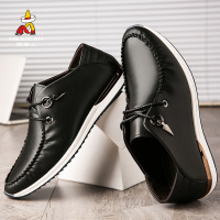 Mexican 稻草人男鞋秋冬季男士皮鞋新款商务休闲皮鞋子男韩版潮流