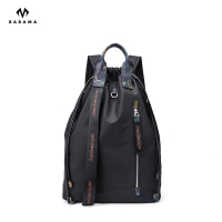 babama背包男帆布篮球包抽绳运动健身潮牌双肩包书包女时尚潮流