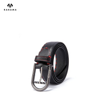 babama新款男士皮带潮流学生裤带针扣潮牌年轻人男牛仔裤腰带牛皮