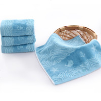 图强 纯棉4条装方巾 情侣男女成人儿童柔软舒适吸水卡通洗脸小毛巾擦手巾