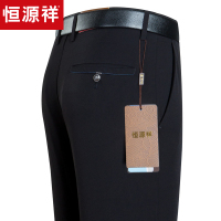 恒源祥男士休闲裤2019夏季新款男裤中老年爸爸装中腰松紧带运动裤
