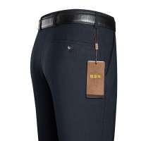 恒源祥西裤男2019秋季新款中年男士长裤中高腰商务休闲大码裤子