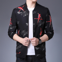 恒源祥外套男春秋装新款夹克休闲外套中青年棒球领双面穿上衣