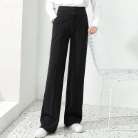 恒源祥阔腿裤女春季西装裤高腰显瘦垂感直筒裤拖地西裤OL气质长裤