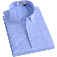 恒源祥短袖衬衫男夏季中青年纯色商务衬衣时尚潮流上衣男