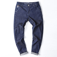 恒源祥牛仔裤男夏季新款男士修身小脚水洗牛仔长裤时尚休闲男