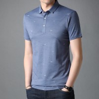 恒源祥中年男装印花短袖T恤夏季新款男士翻领Polo衫休闲短T潮