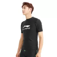 李宁（LI-NING）男士泳衣游泳上衣游泳装备泡温泉LSYR697