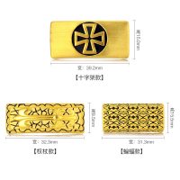 黄金码头 3D硬金足金999复古个性刺青串珠手镯皮绳情侣手链礼物