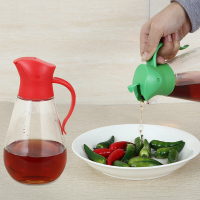 乐陶陶玻璃油壶防漏酱油瓶调料瓶醋瓶家用油罐厨房用品套装550ml