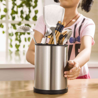 乐陶陶不锈钢筷子筒筷子笼架餐具架沥水架筷筒收纳桶创意厨房用品用具