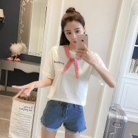 2018学院风刺绣字母 内搭外穿都超好看的T