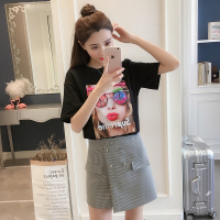 2018夏装新款短袖T恤两件套时髦半身裙百搭