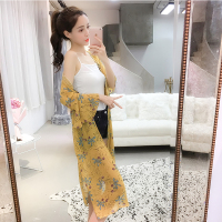 防晒衣中长款2018夏雪纺开衫百搭披肩空调衫薄外套