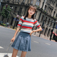 套装女2018夏季新款森女系俏皮显瘦短裙两件套装