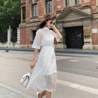 带裙两件套2018新款收腰女神范衣服超仙连衣裙